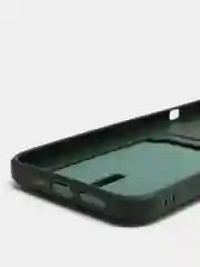 Зеленый чехол для iPhone 15/14/13/12/11/Pro/Max/Mini/Plus/X/Xr/Xs/7/8 Plus/SE с карманом для карт