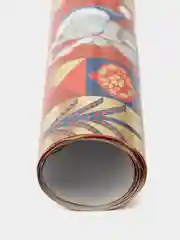 Алый подарочная упаковочная новогодняя бумага, 70 х 100 см, глянцевая, 30 видов