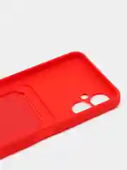 Красный чехол для Tecno Spark 9 Pro (Техно Спарк 9 Про), с карманом для карт