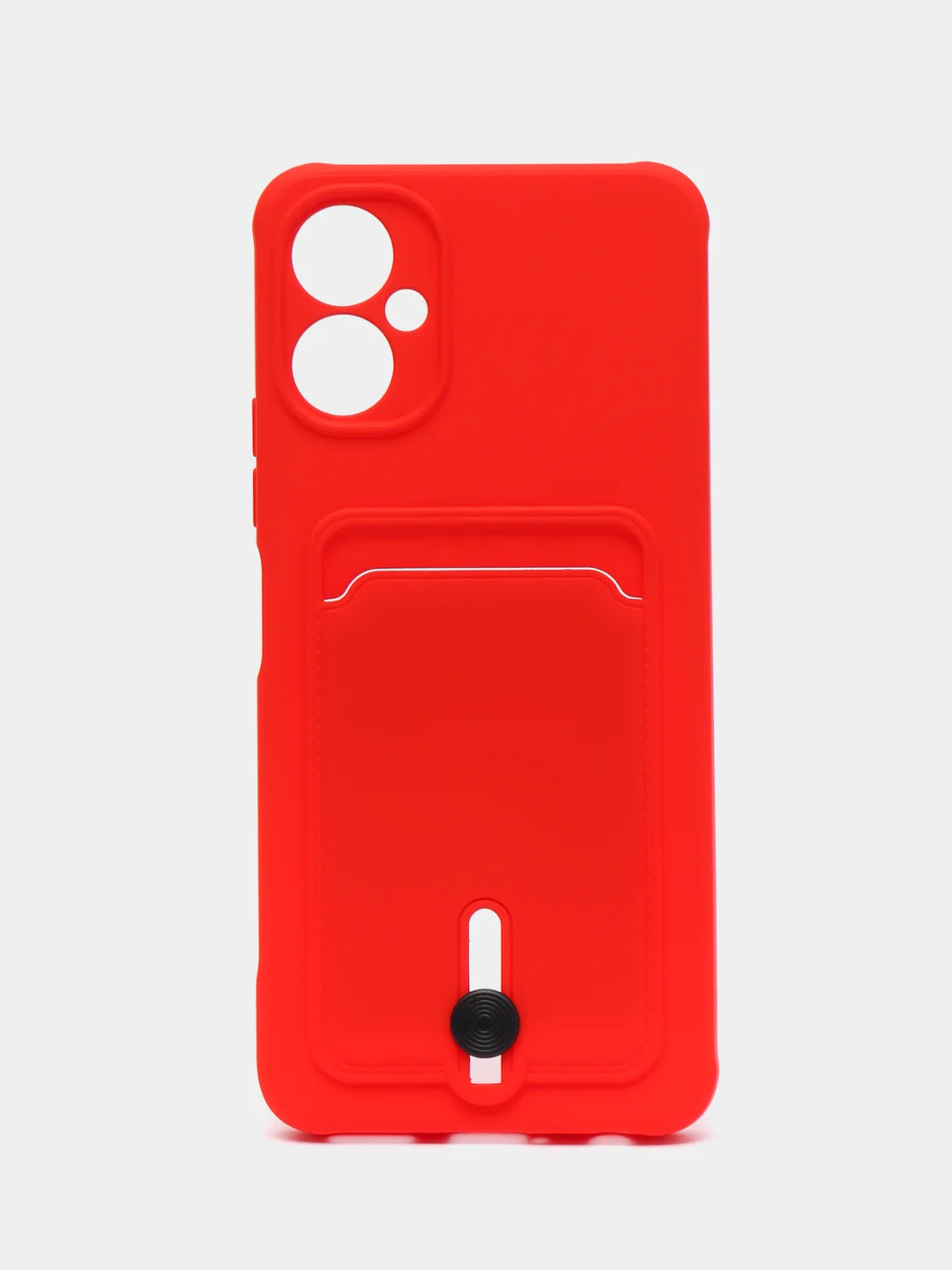 Красный чехол для Tecno Spark 9 Pro (Техно Спарк 9 Про), с карманом для карт