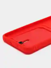 Красный чехол для Tecno Spark 9 Pro (Техно Спарк 9 Про), с карманом для карт