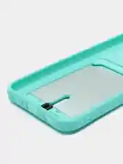 Бирюзовый чехол для Samsung Galaxy A24 (Самсунг Галакси А24), с карманом для карт