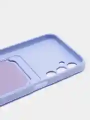 Лавандовый чехол для Samsung Galaxy A24 (Самсунг Галакси А24), с карманом для карт