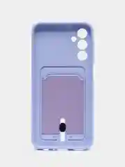 Лавандовый чехол для Samsung Galaxy A24 (Самсунг Галакси А24), с карманом для карт