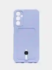 Лавандовый чехол для Samsung Galaxy A24 (Самсунг Галакси А24), с карманом для карт