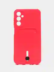 Фуксия чехол для Samsung Galaxy A24 (Самсунг Галакси А24), с карманом для карт