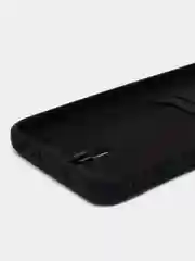 Черный чехол для Samsung Galaxy A24 (Самсунг Галакси А24), с карманом для карт