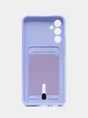 Лавандовый чехол для Samsung Galaxy A34, Самсунг Галакси А34, с карманом для карт