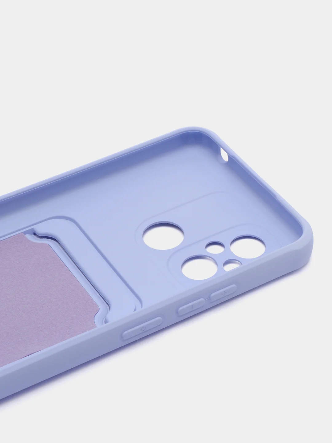 Лавандовый чехол для Xiaomi Redmi 12C (Сяоми Редми 12С), с карманом для карт