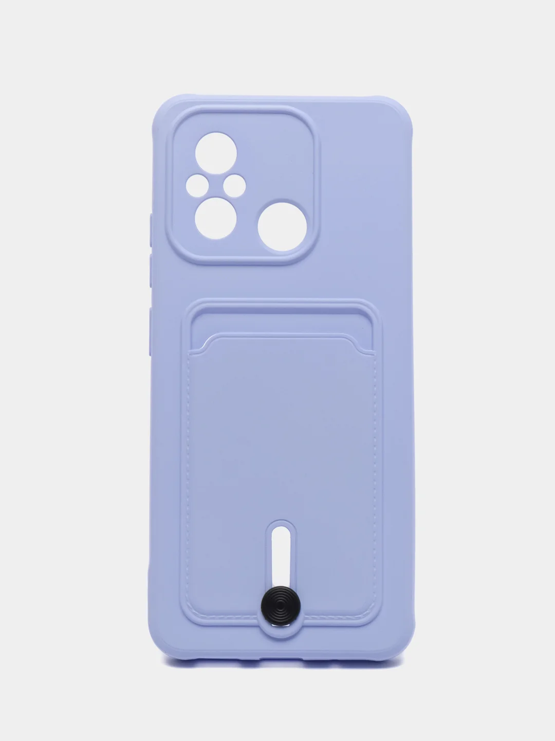 Лавандовый чехол для Xiaomi Redmi 12C (Сяоми Редми 12С), с карманом для карт
