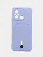 Лавандовый чехол для Xiaomi Redmi 12C (Сяоми Редми 12С), с карманом для карт
