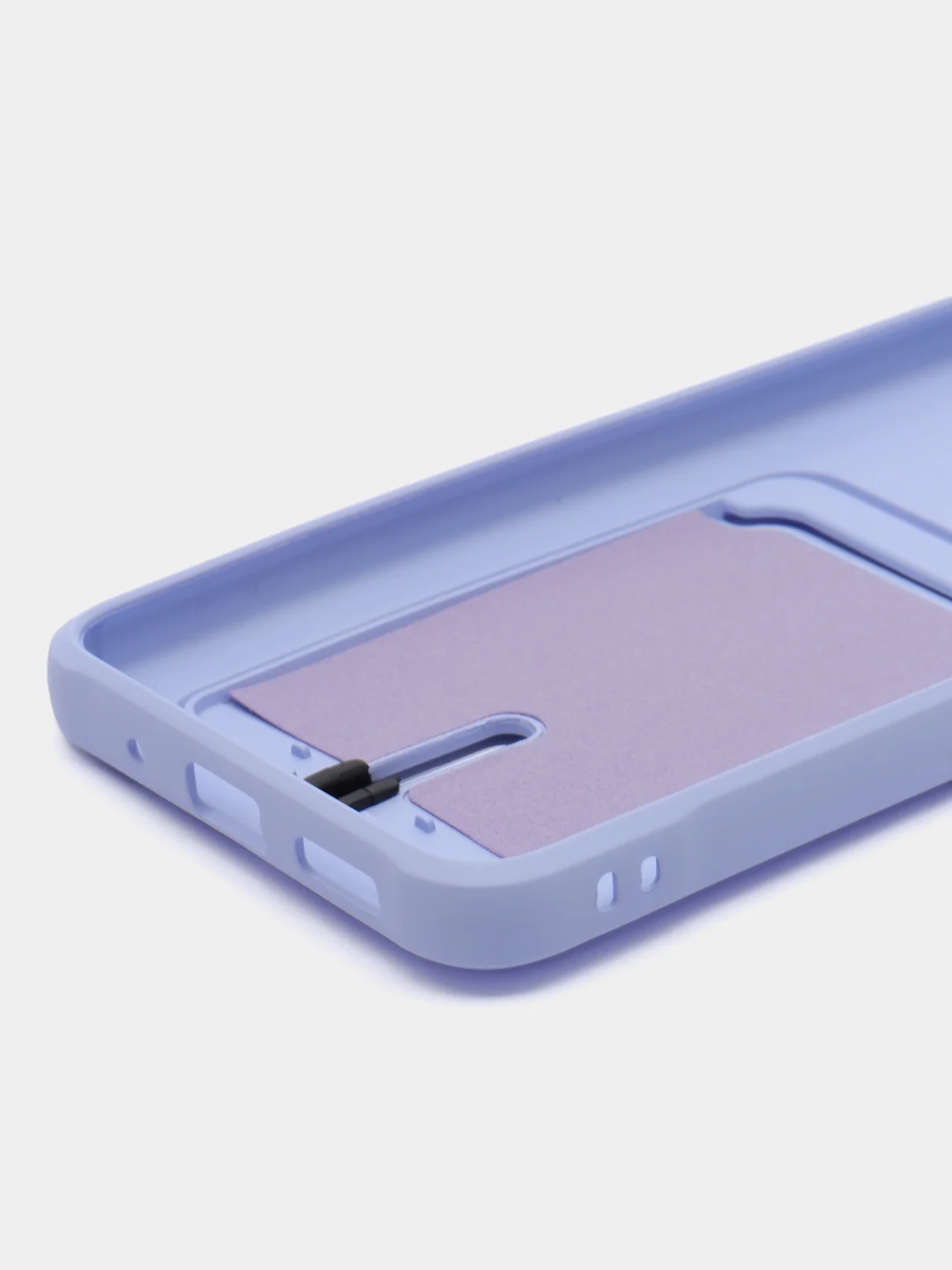 Лавандовый чехол для Xiaomi Redmi 12C (Сяоми Редми 12С), с карманом для карт