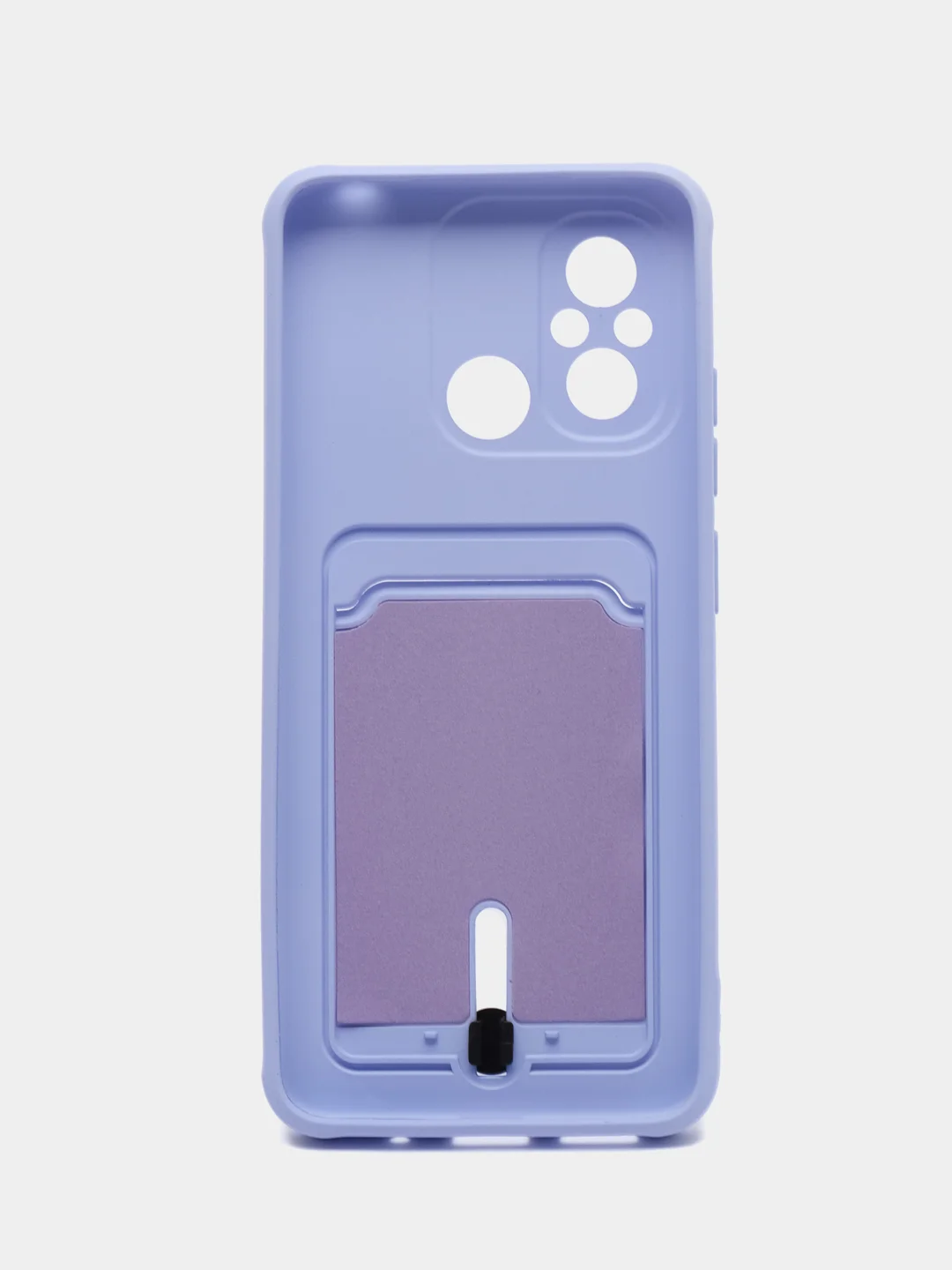 Лавандовый чехол для Xiaomi Redmi 12C (Сяоми Редми 12С), с карманом для карт
