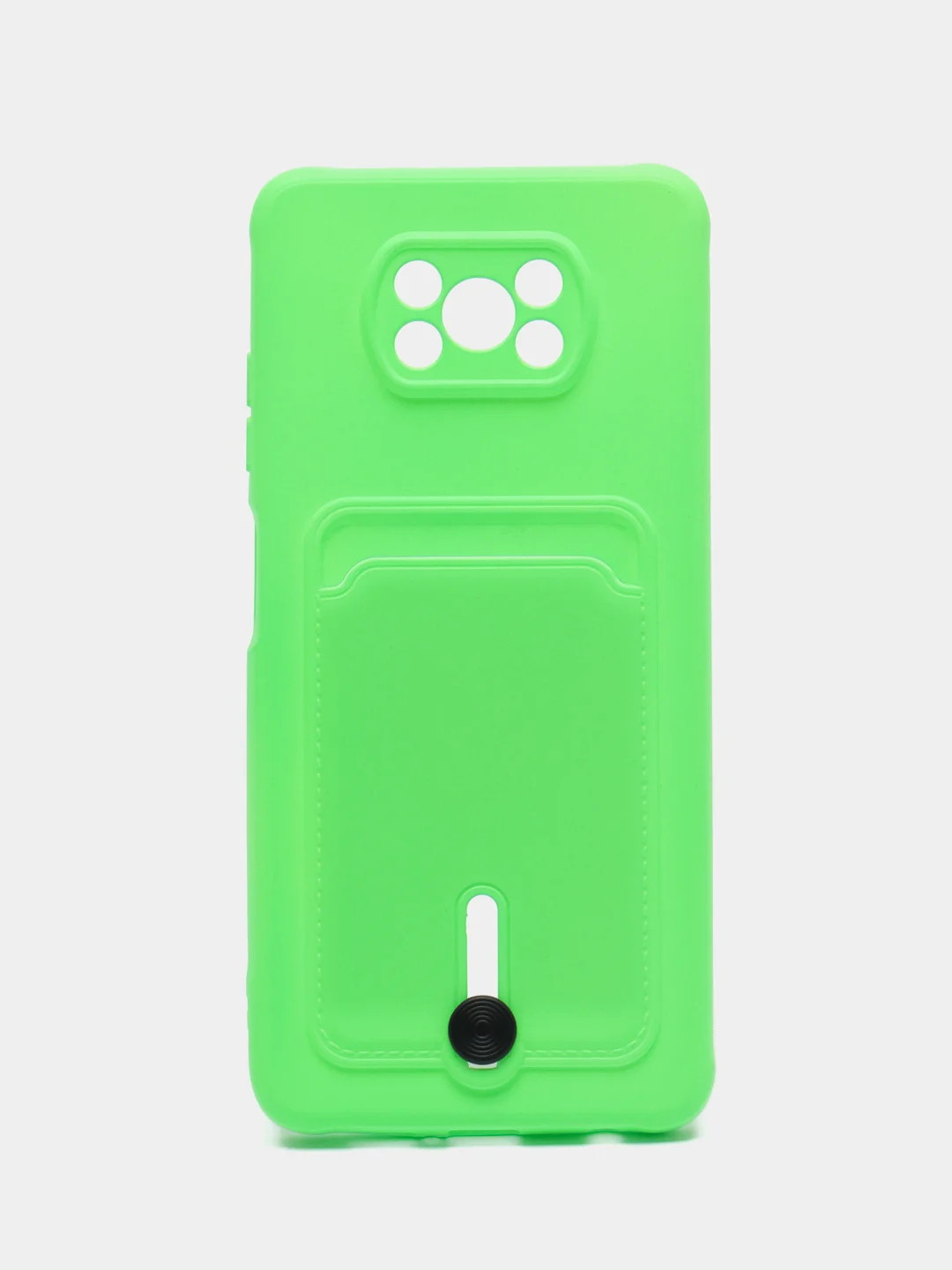 Лайм чехол Xiaomi Poco X3 NFS X3 Pro (Сяоми Поко Х3 Х3 Про), с карманом для карт