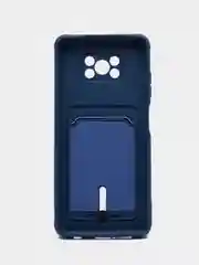 Синий чехол Xiaomi Poco X3 NFS X3 Pro (Сяоми Поко Х3 Х3 Про), с карманом для карт