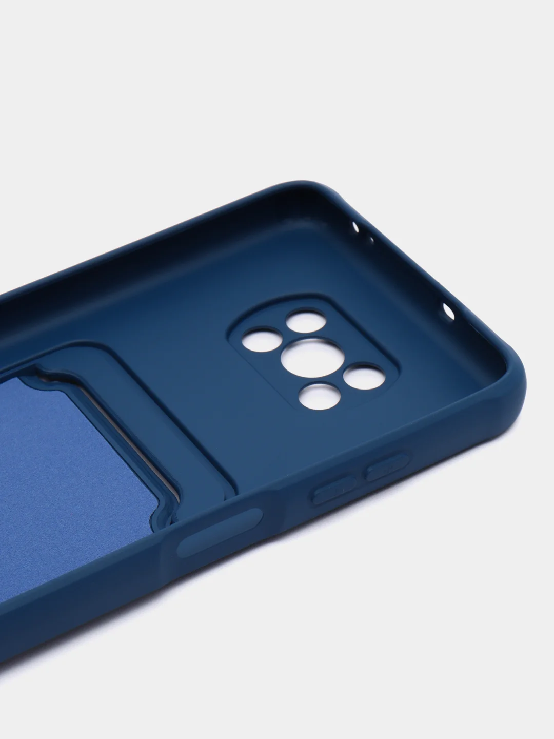 Синий чехол Xiaomi Poco X3 NFS X3 Pro (Сяоми Поко Х3 Х3 Про), с карманом для карт