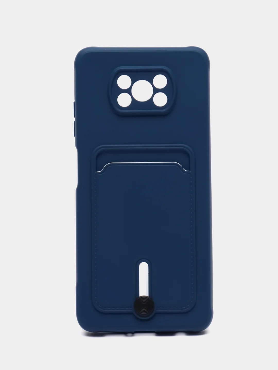 Синий чехол Xiaomi Poco X3 NFS X3 Pro (Сяоми Поко Х3 Х3 Про), с карманом для карт