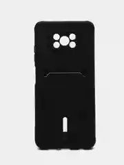 Черный чехол Xiaomi Poco X3 NFS X3 Pro (Сяоми Поко Х3 Х3 Про), с карманом для карт