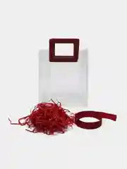 Бордовый подарочный пакет, прозрачная сумка из ПВХ, для подарка, 4 цвета