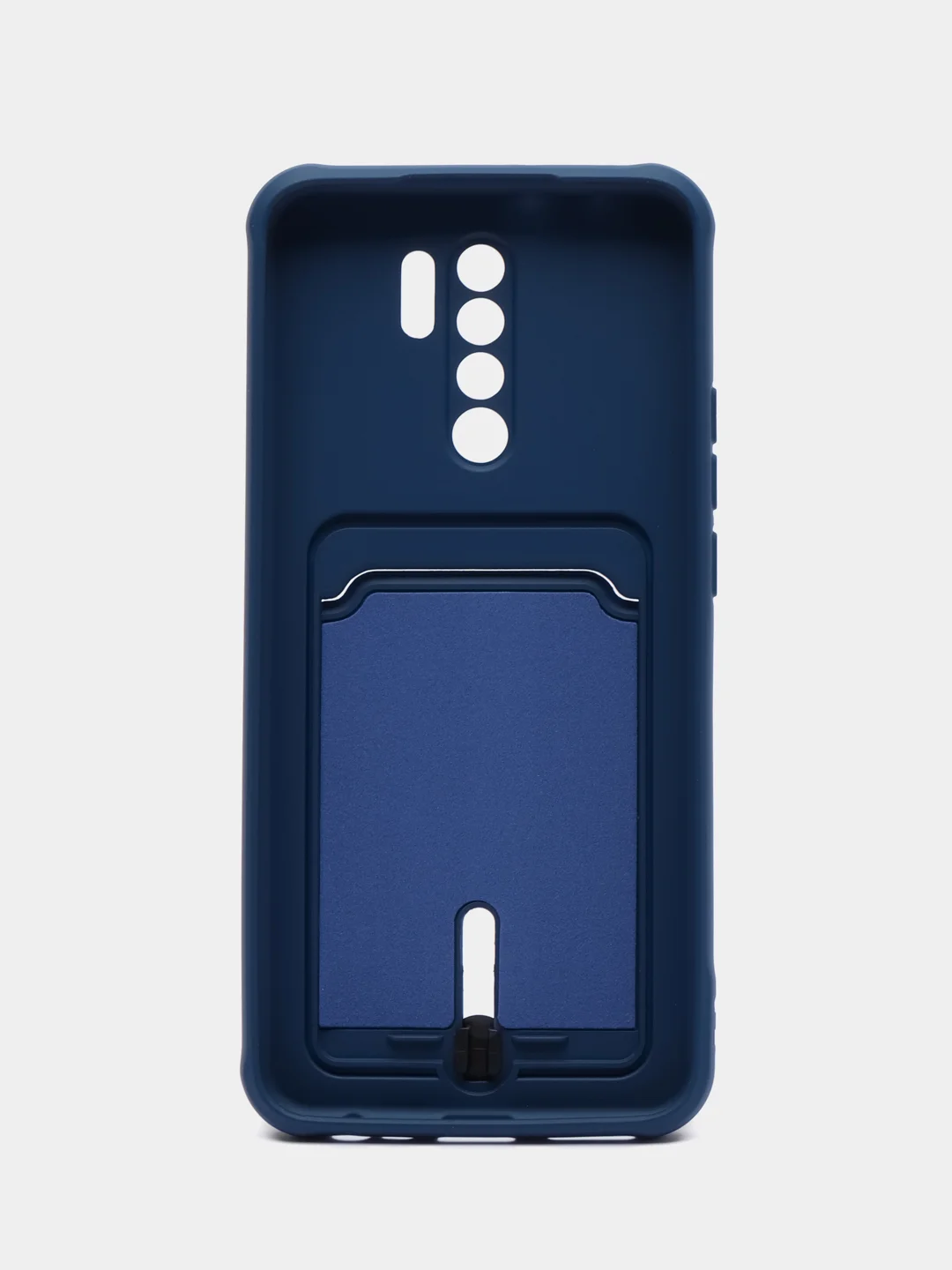 Синий чехол для Xiaomi Redmi 9, Сяоми Редми 9, с карманом для карт