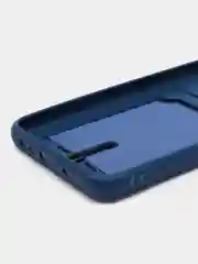 Синий чехол для Xiaomi Redmi 9, Сяоми Редми 9, с карманом для карт