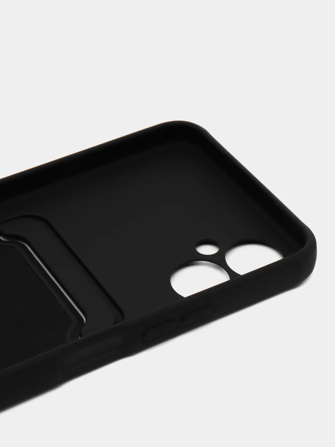 Черный чехол для Tecno Spark 9 Pro (Техно Спарк 9 Про), с карманом для карт