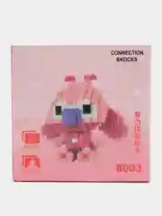 Розовый детский 3D конструктор "Человек паук", "Капитан Америка", "Марио", "Бэтмен", "Пикачу"