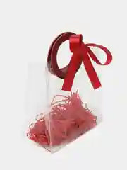 Бордовый подарочный пакет, прозрачная сумка из ПВХ для подарка, 4 цвета