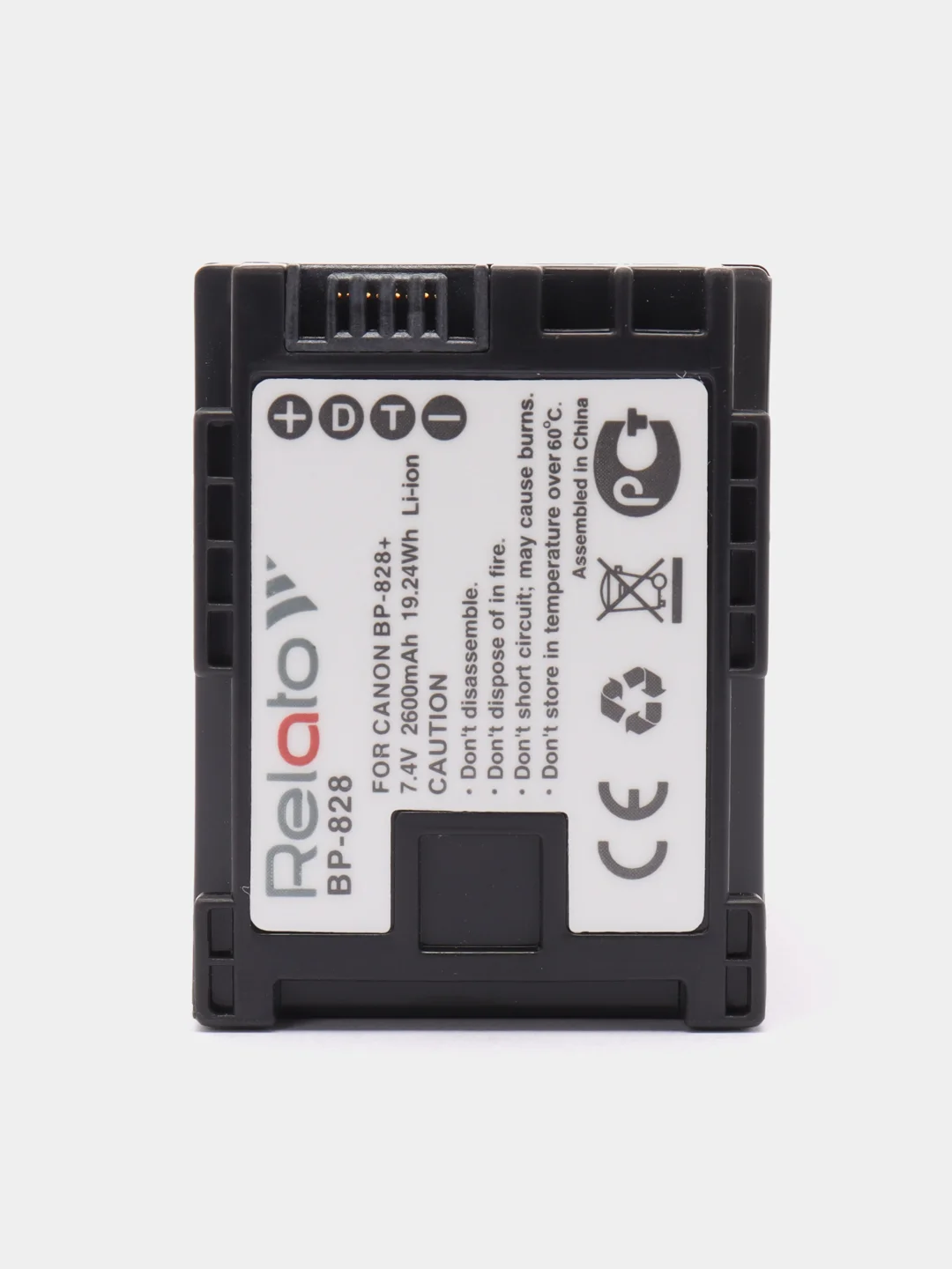 Аккумулятор Relato BP-828 для Canon LEGRIA HF G30, XA20, XA25, Legria HF-G50