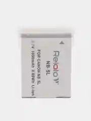 Аккумулятор для фотоаппарата Relato NB-5L/NB-5LH для Canon NB-5L CB-2LXE / CB-2LX
