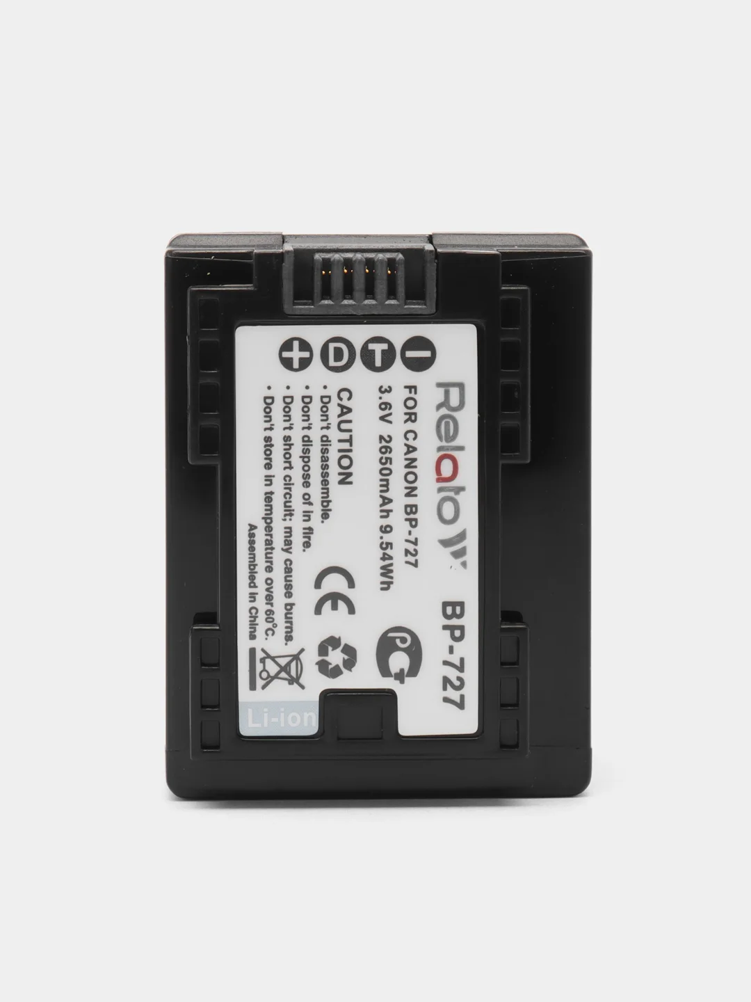 Аккумулятор Relato BP-727, для Canon BP-708, BP-709, BP-718