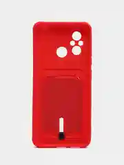 Зеленый чехол для Xiaomi Redmi 12C (Сяоми Редми 12С), с карманом для карт
