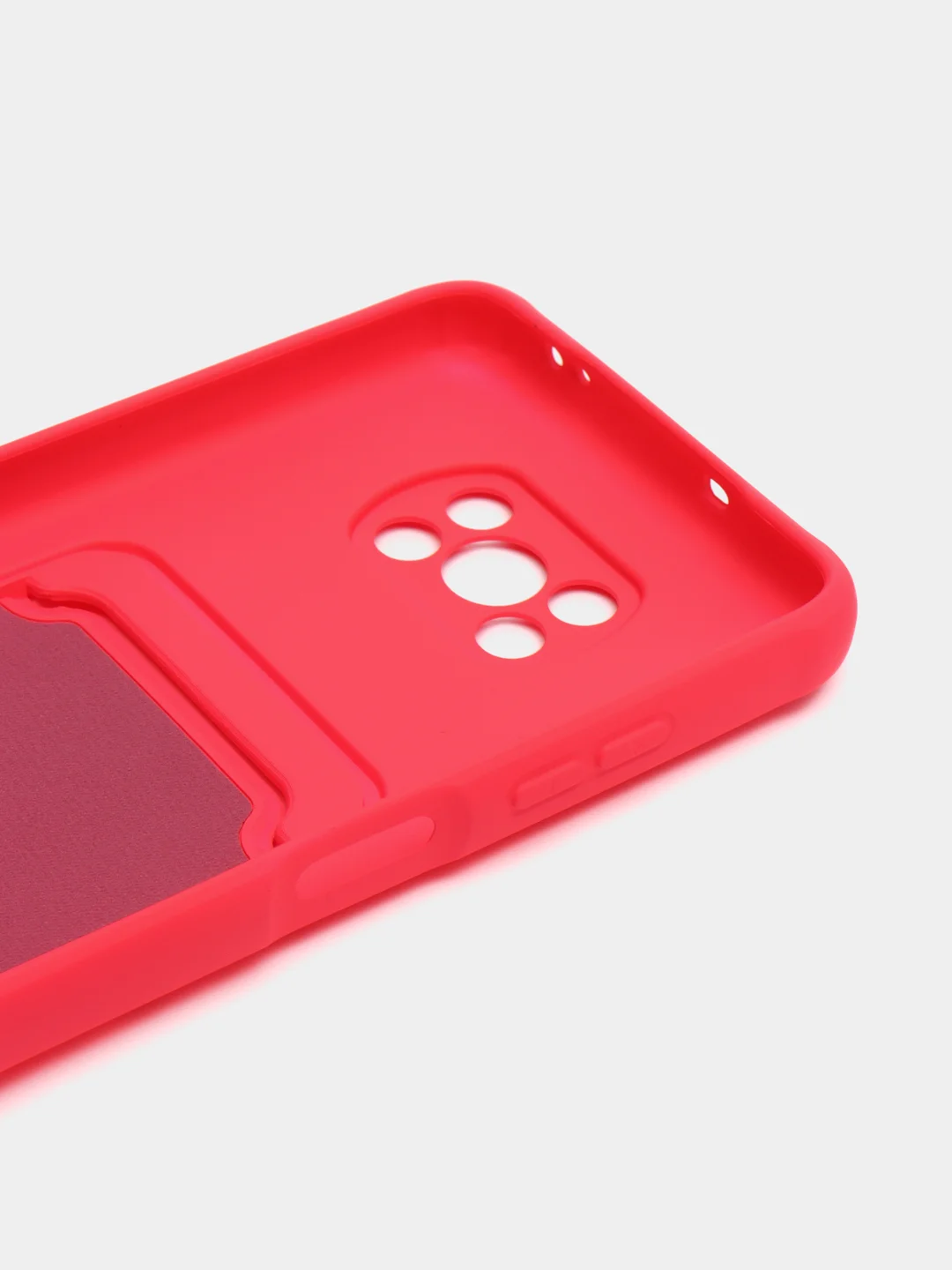 Фуксия чехол Xiaomi Poco X3 NFS X3 Pro (Сяоми Поко Х3 Х3 Про), с карманом для карт