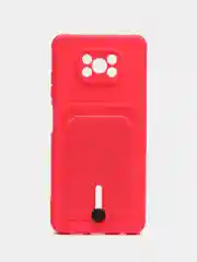 Фуксия чехол Xiaomi Poco X3 NFS X3 Pro (Сяоми Поко Х3 Х3 Про), с карманом для карт