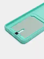 Бирюзовый чехол для Tecno Spark 9 Pro (Техно Спарк 9 Про), с карманом для карт