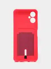 Фуксия чехол для Tecno Spark 9 Pro (Техно Спарк 9 Про), с карманом для карт