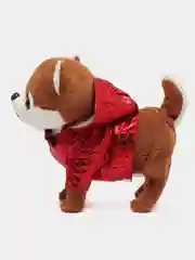 Красный собака с поводком