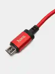 Красный кабель зарядный плетеный Hoco X89 для Android, Xiaomi, Samsung, Honor