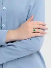Зеленый кольцо, кольцо женское, кольца, кольцо с камнем регулируемое