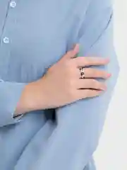 Хром кольца из бисера и бусин