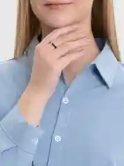 Черный кольца из бисера и бусин