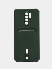Чехол для Xiaomi Redmi 9, Сяоми Редми 9, с карманом для карт