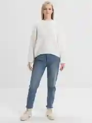 Белый свитер женский модный, уютный, теплый, однотонный, оверсайз/oversize, единый размер