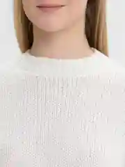 Белый свитер женский модный, уютный, теплый, однотонный, оверсайз/oversize, единый размер