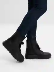Черный ботинки зимние женские Rieker