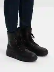 Черный ботинки зимние женские Rieker