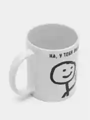 Розовый кружка с принтом-промо