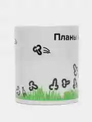 Зеленый кружка с принтом-промо