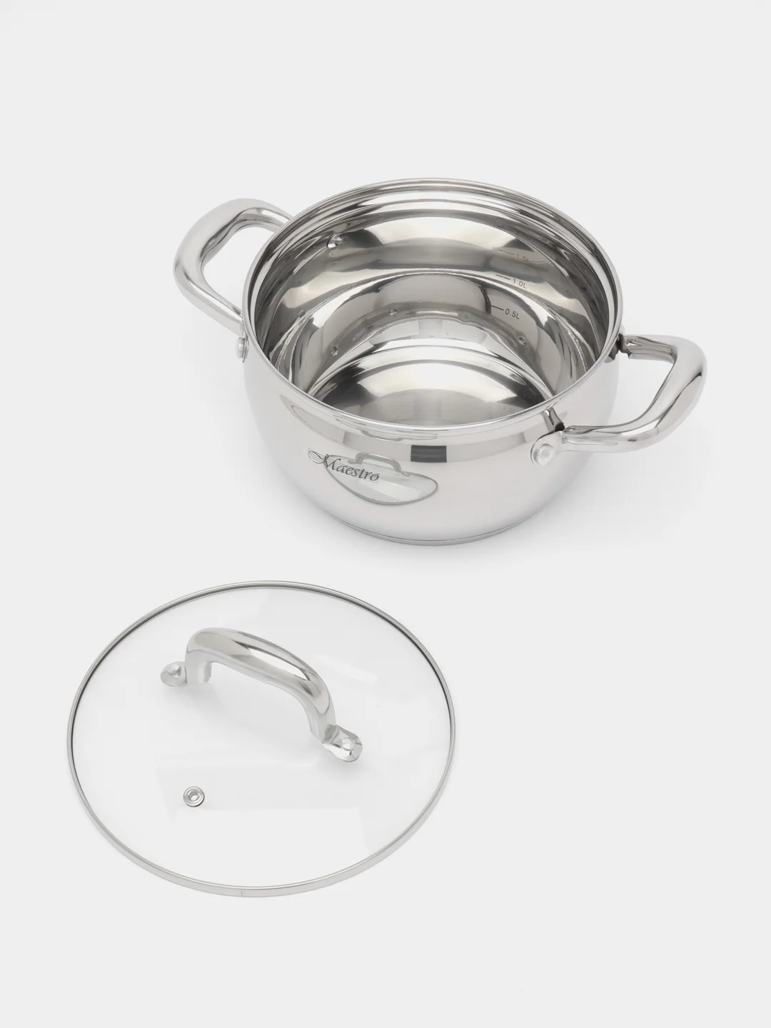 Кастрюля Maestro MR-3515-18, с крышкой, 2.8 л, 18 см