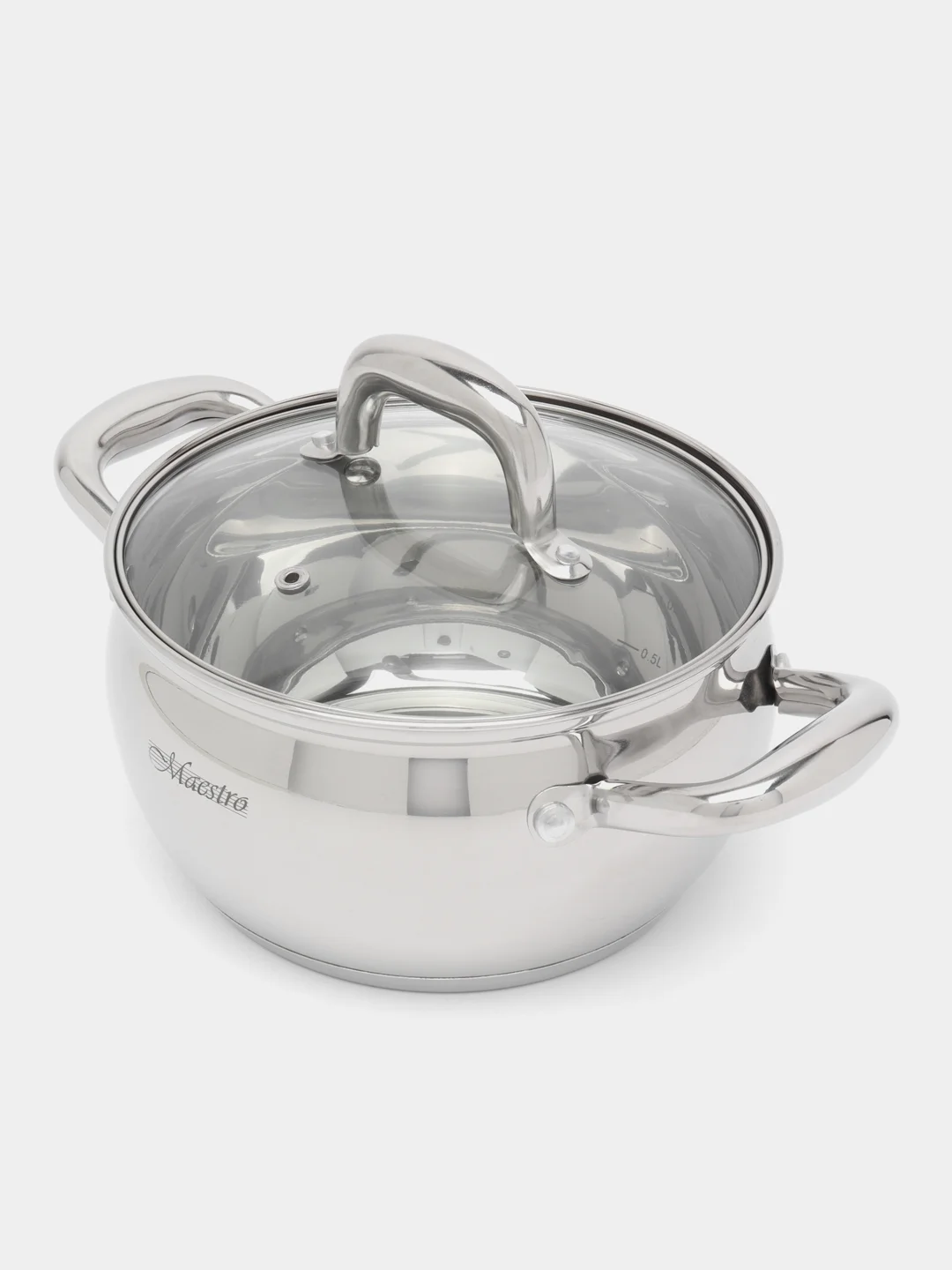 Кастрюля Maestro MR-3515-18, с крышкой, 2.8 л, 18 см